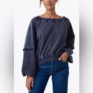 Free People Charcoal Sweatshirt